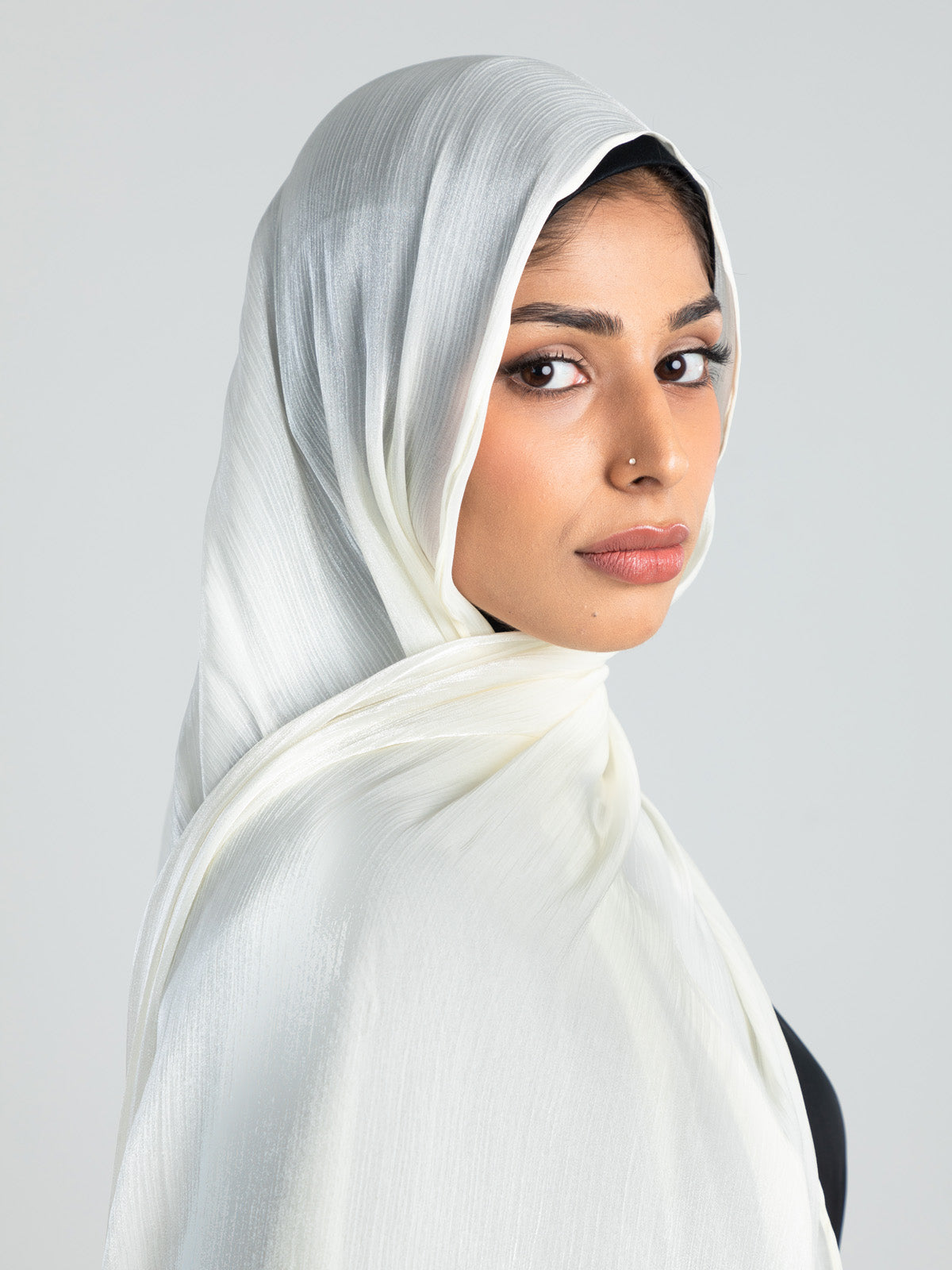 Dove White - Luxury Satin Hijab
