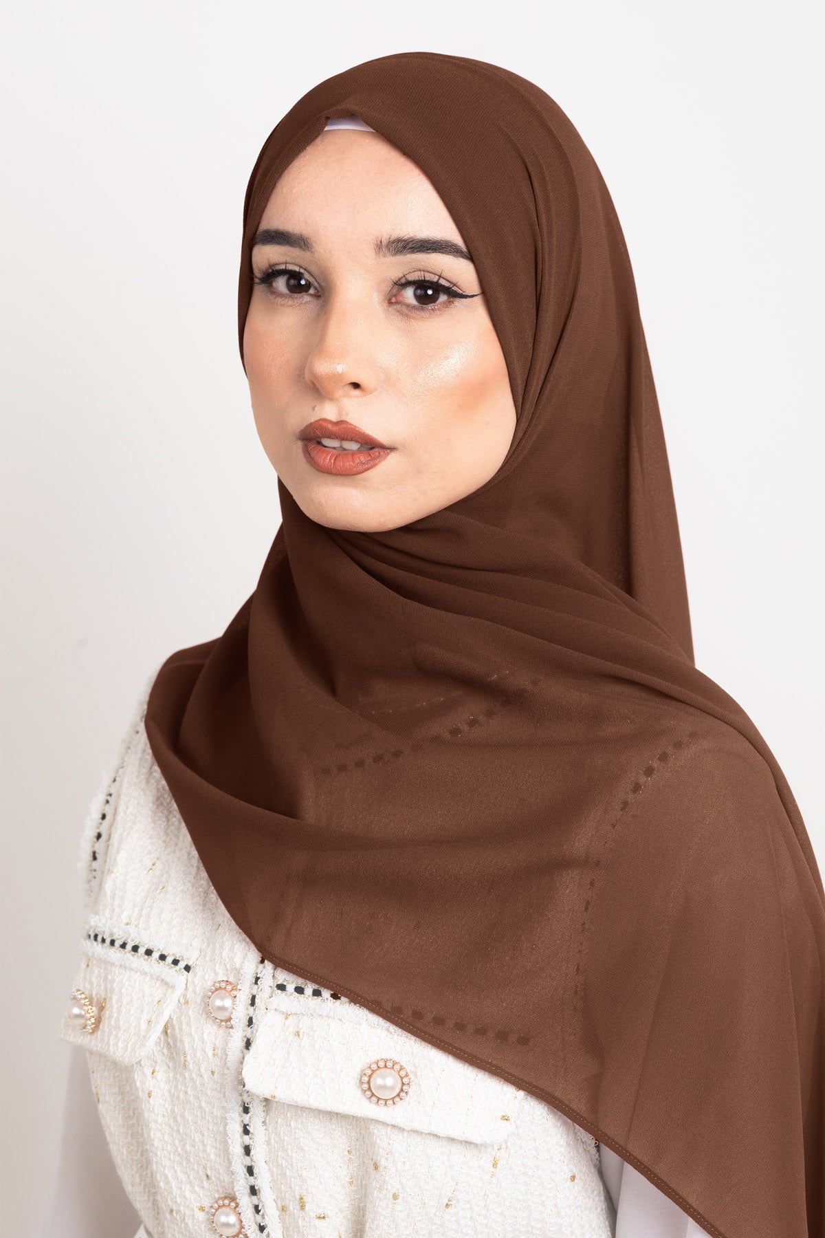 Mocha - Premium Chiffon Hijab