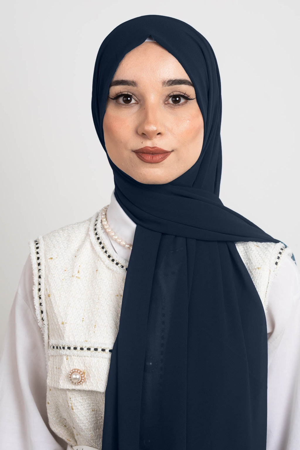 Midnight Blue - Premium Chiffon Hijab
