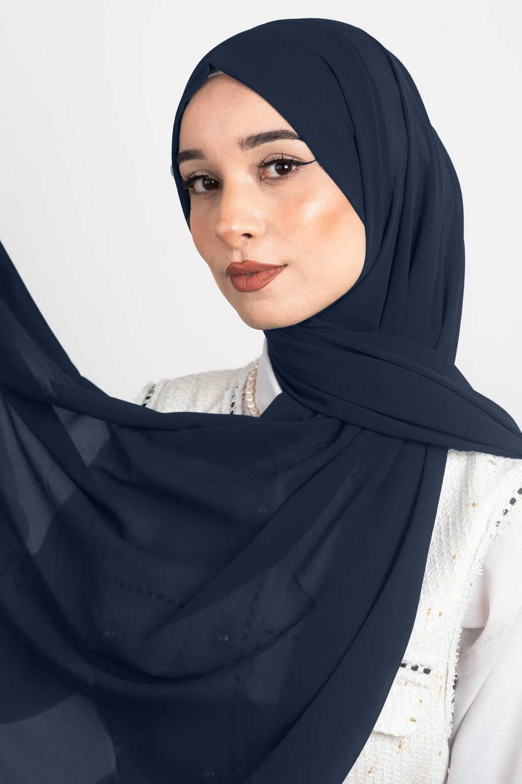 Midnight Blue - Premium Chiffon Hijab