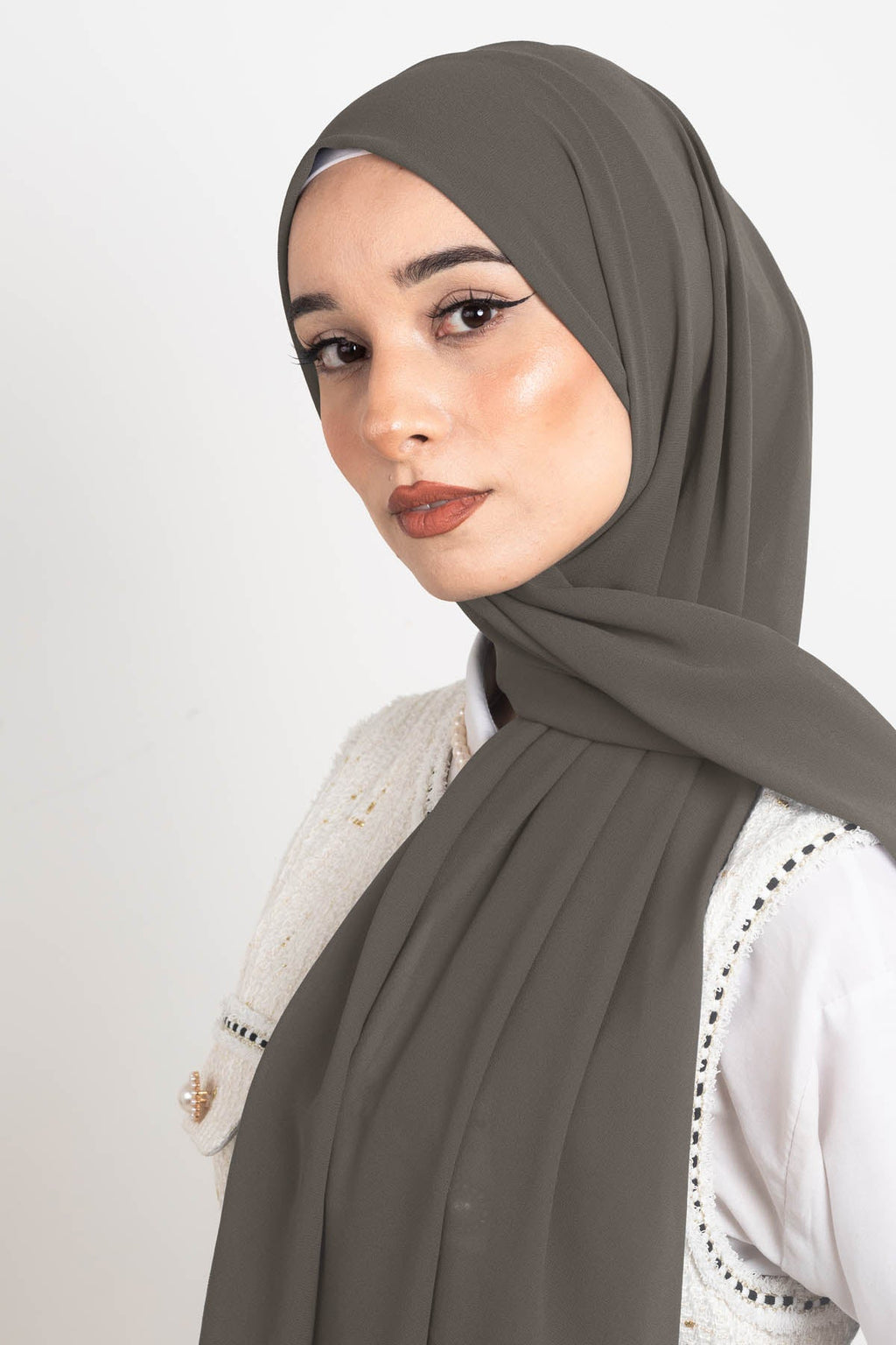 Dusk Grey - Premium Chiffon Hijab