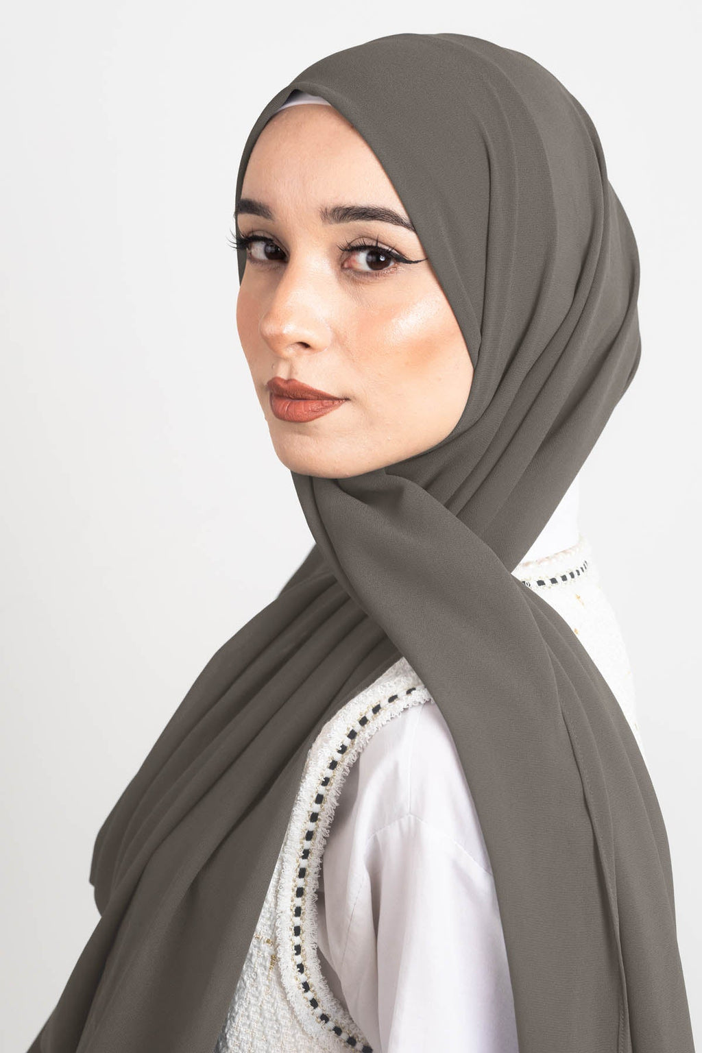 Dusk Grey - Premium Chiffon Hijab