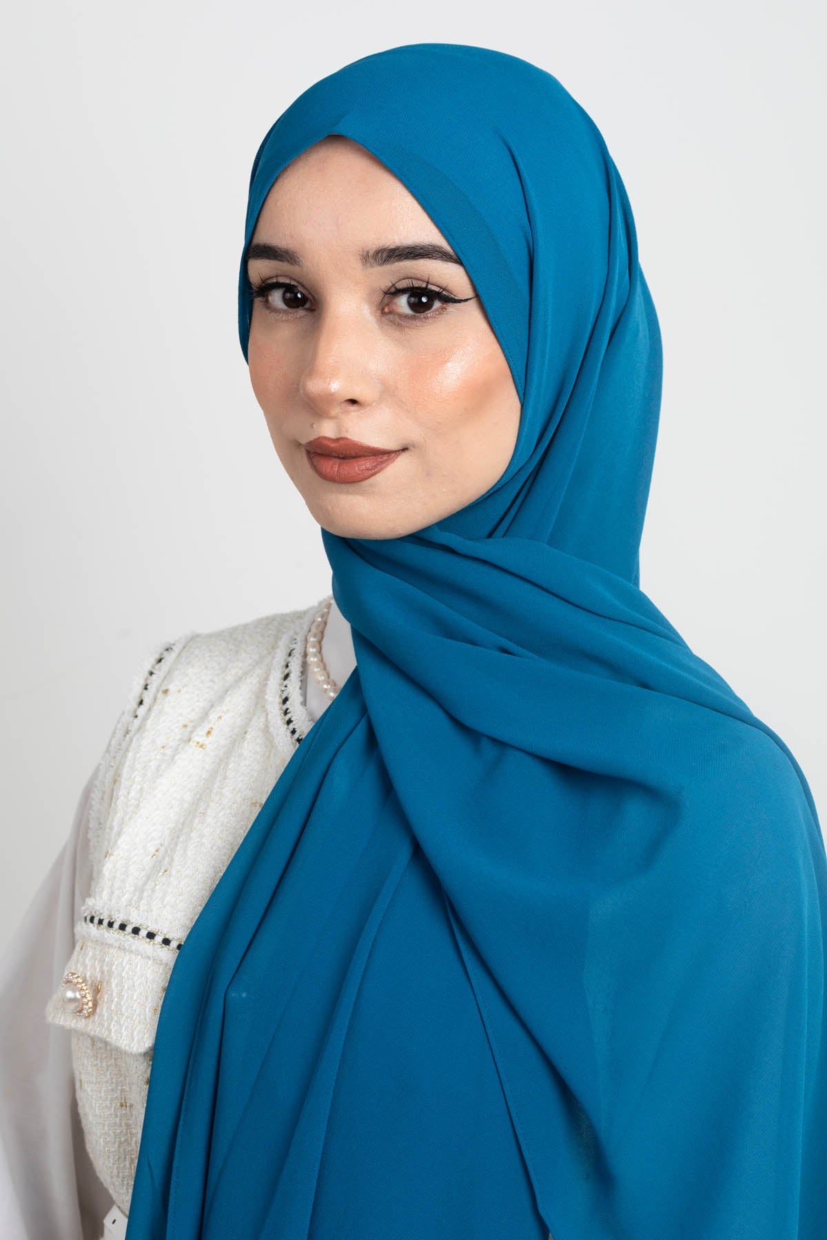 Marine Blue - Premium Chiffon Hijab