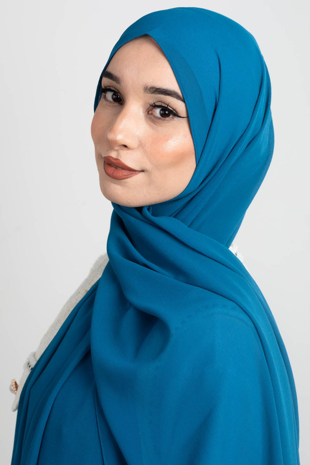 Marine Blue - Premium Chiffon Hijab