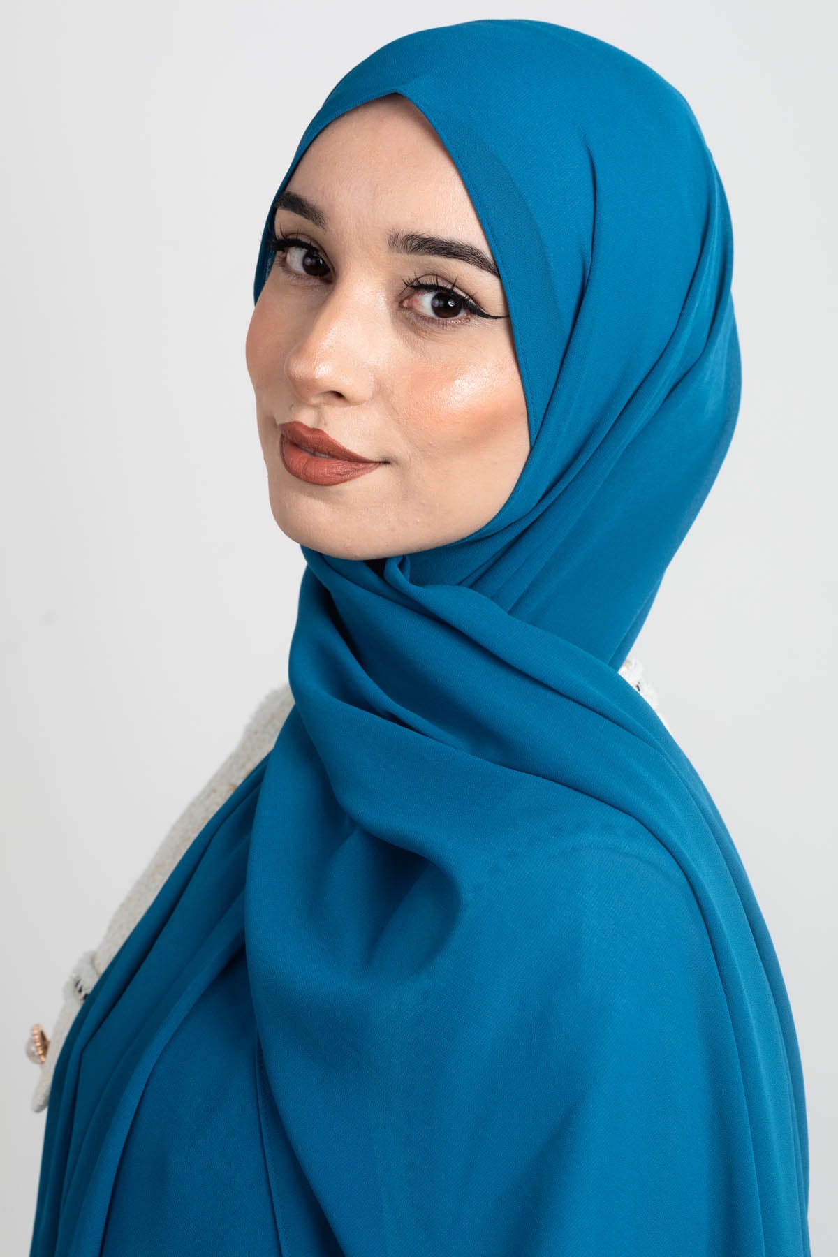Marine Blue - Premium Chiffon Hijab