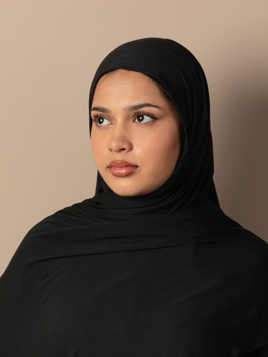 Black - Premium Jersey Hijab