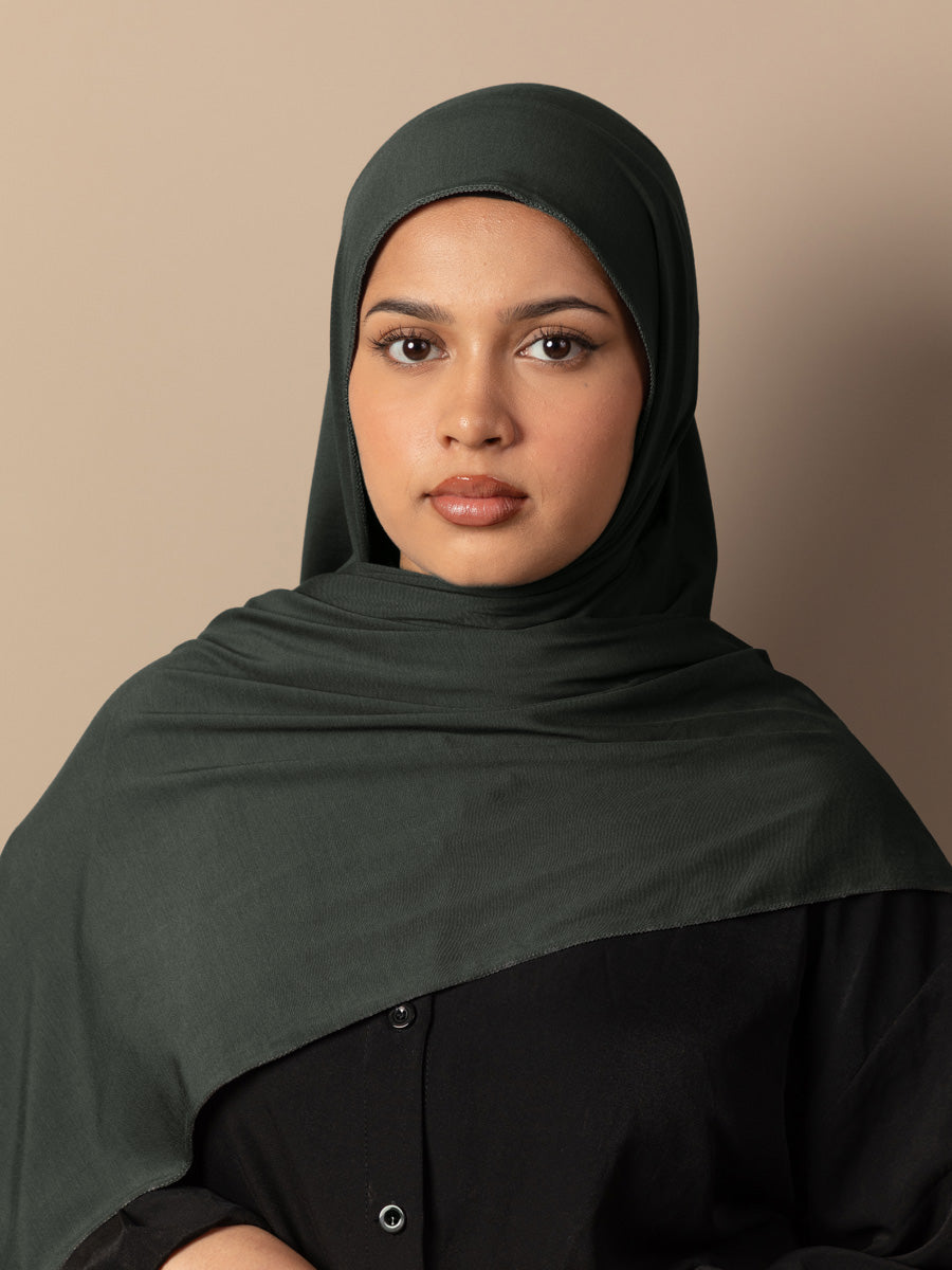 Dark Sage - Premium Jersey Hijab