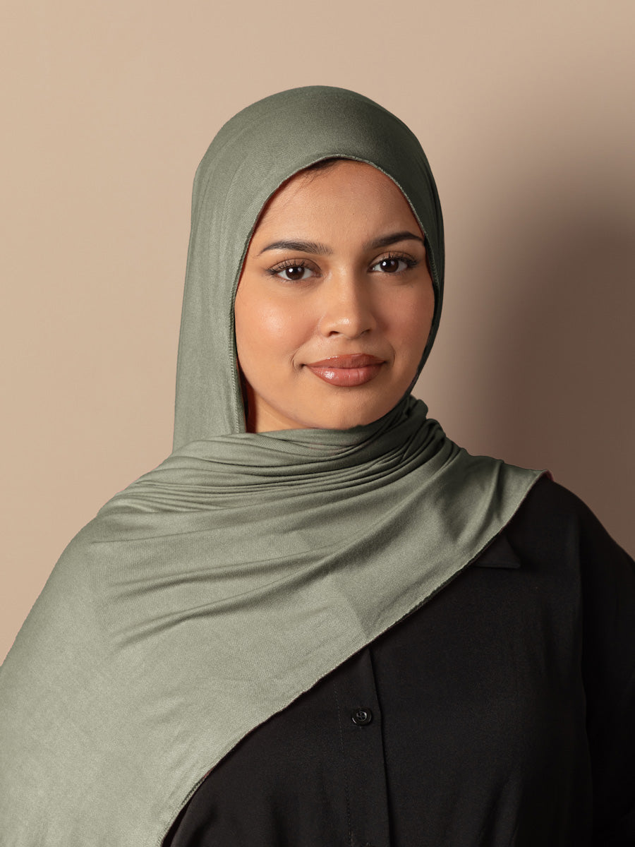 Olive - Premium Jersey Hijab
