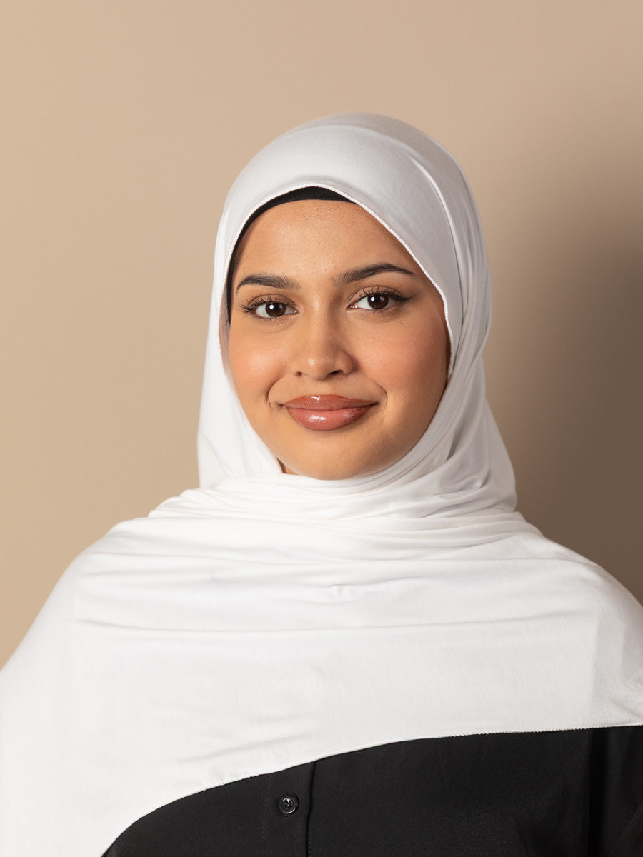 White - Premium Jersey Hijab